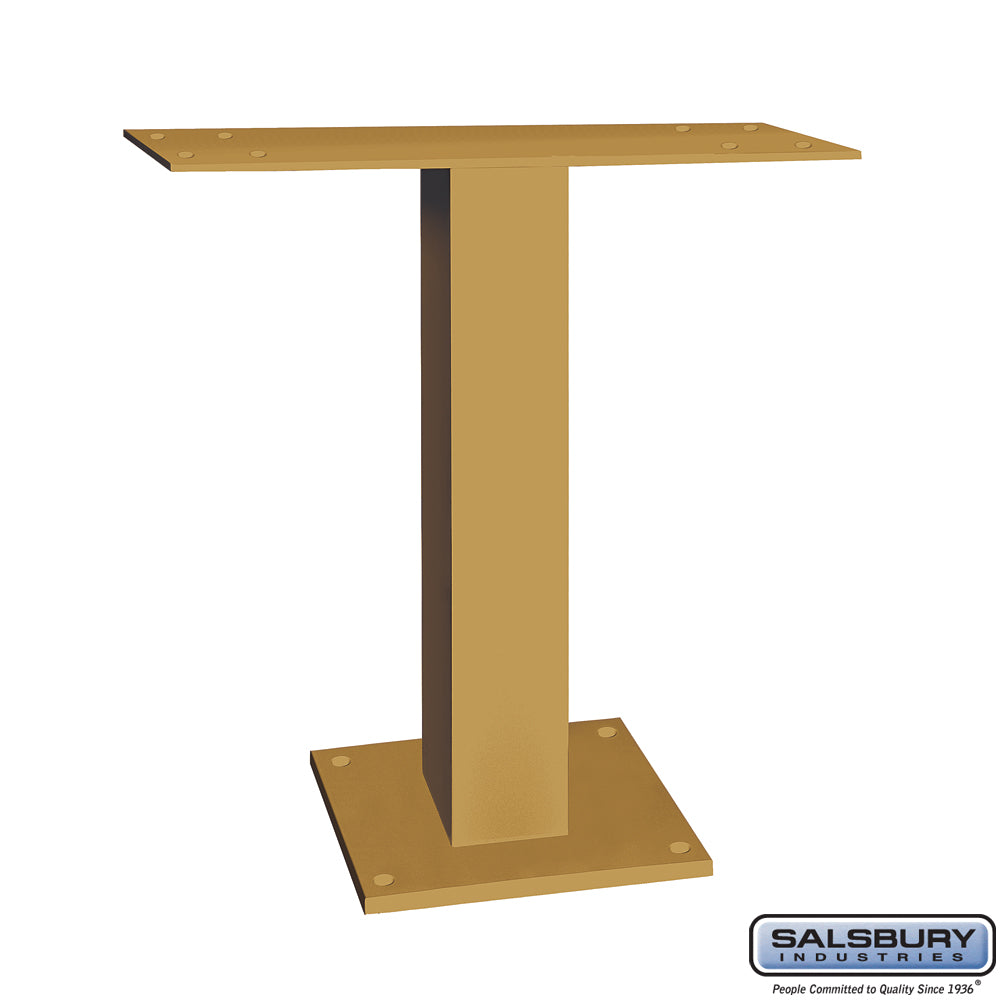 Pedestal for 6 & 7 Door High Surface Mounted Cell Phone Lockers - Gold