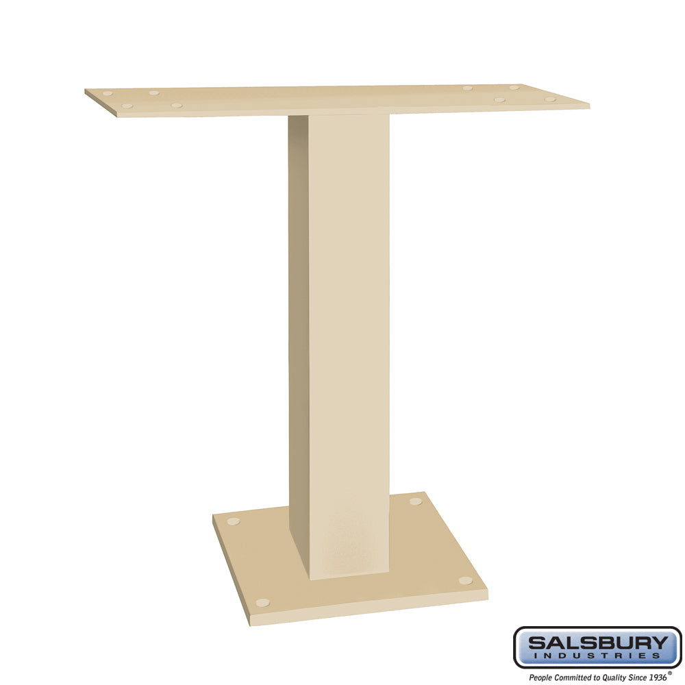 Pedestal for 6 & 7 Door High Surface Mounted Cell Phone Lockers - Sandstone