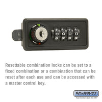 Thumbnail for Resettable Combination Lock - Replacement Lock - for Cell Phone Storage Locker Door