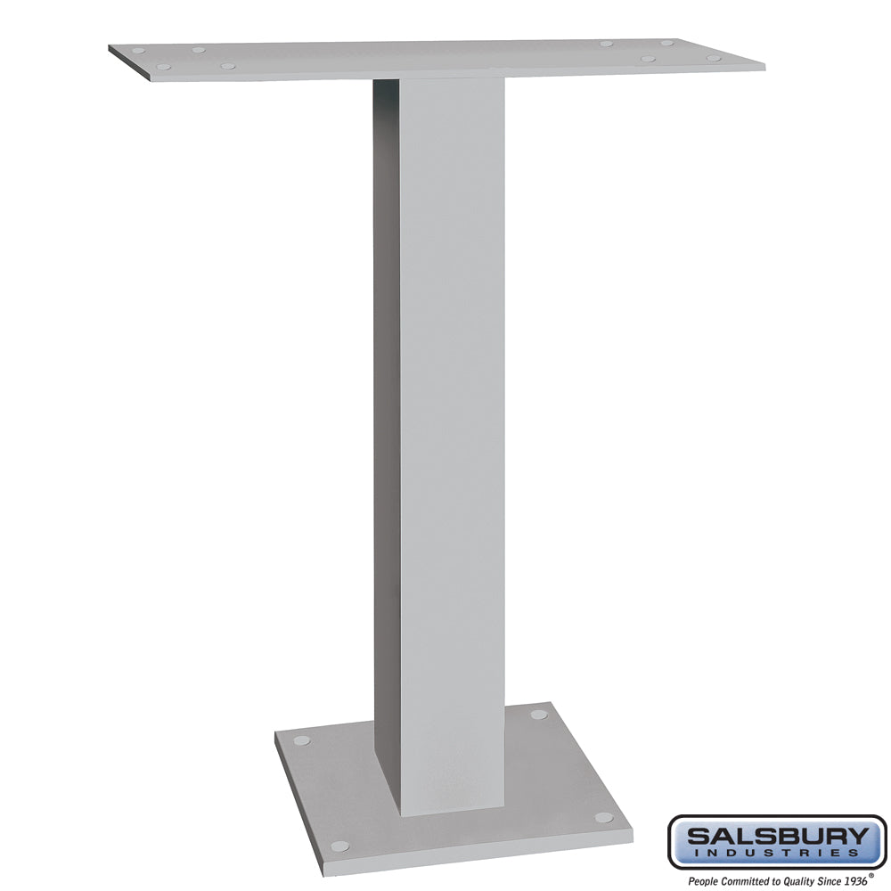 Pedestal for 5 Door High Surface Mounted Cell Phone Lockers - Aluminum