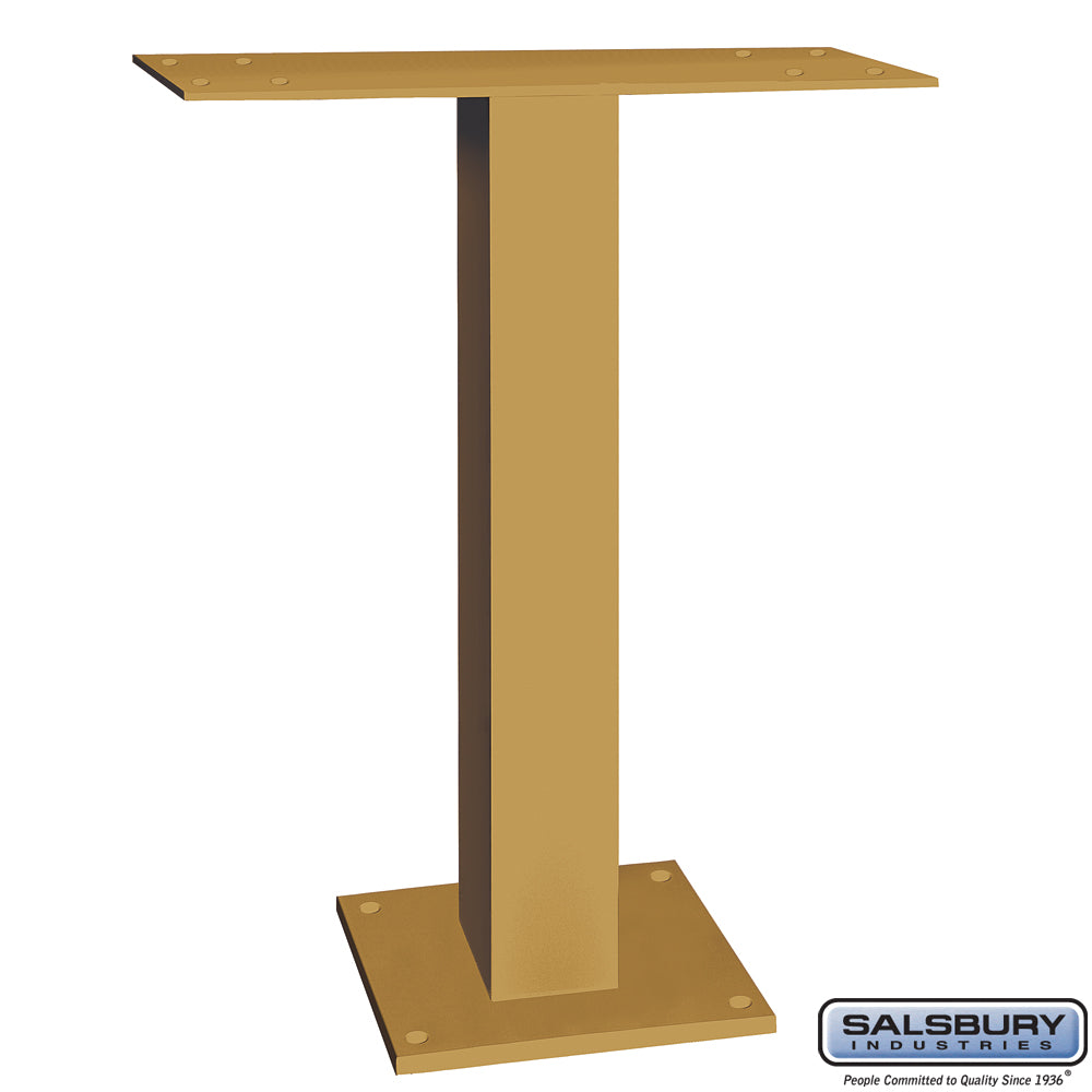 Pedestal for 5 Door High Surface Mounted Cell Phone Lockers - Gold