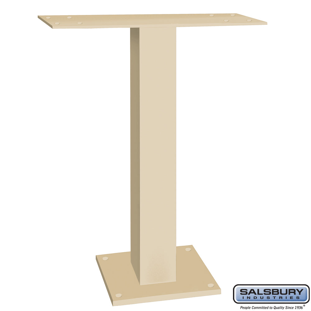 Pedestal for 5 Door High Surface Mounted Cell Phone Lockers - Sandstone