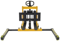 Thumbnail for Steel Stacker Manual Pump 2 - 35 In. 3,000 Lb. Capacity Black / Yellow