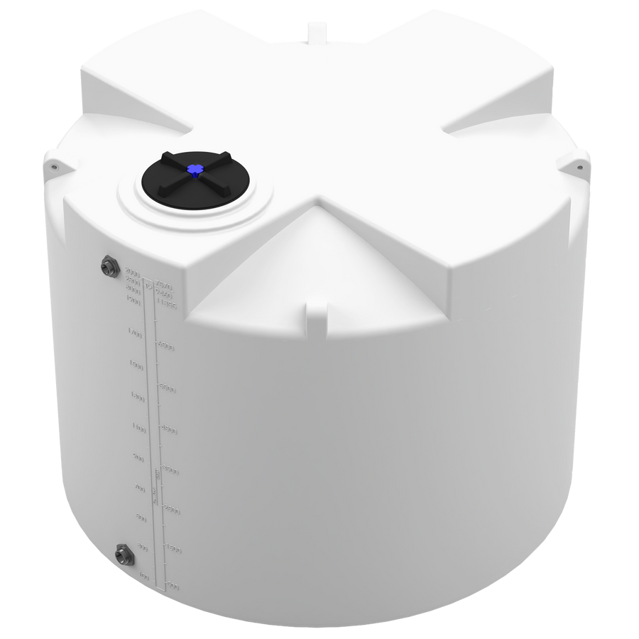 2000 GAL PROCHEM® PLUS POTABLE WATER TANK - LPE 1.0 FDA - NATURAL  - DIA 95" x HGT 75" - LID 16" - BH FITTING T 1.5” / B 2” 