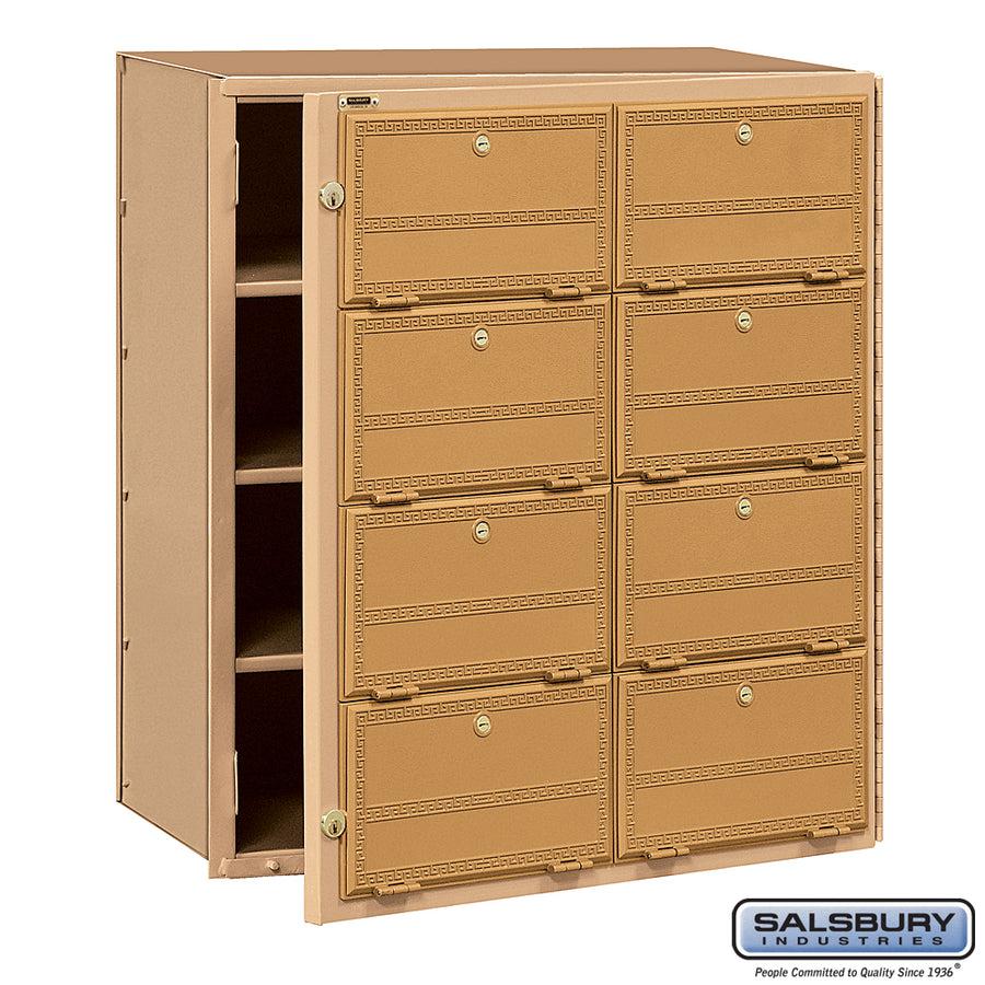 Americana Mailbox - 8 Doors - Front Loading