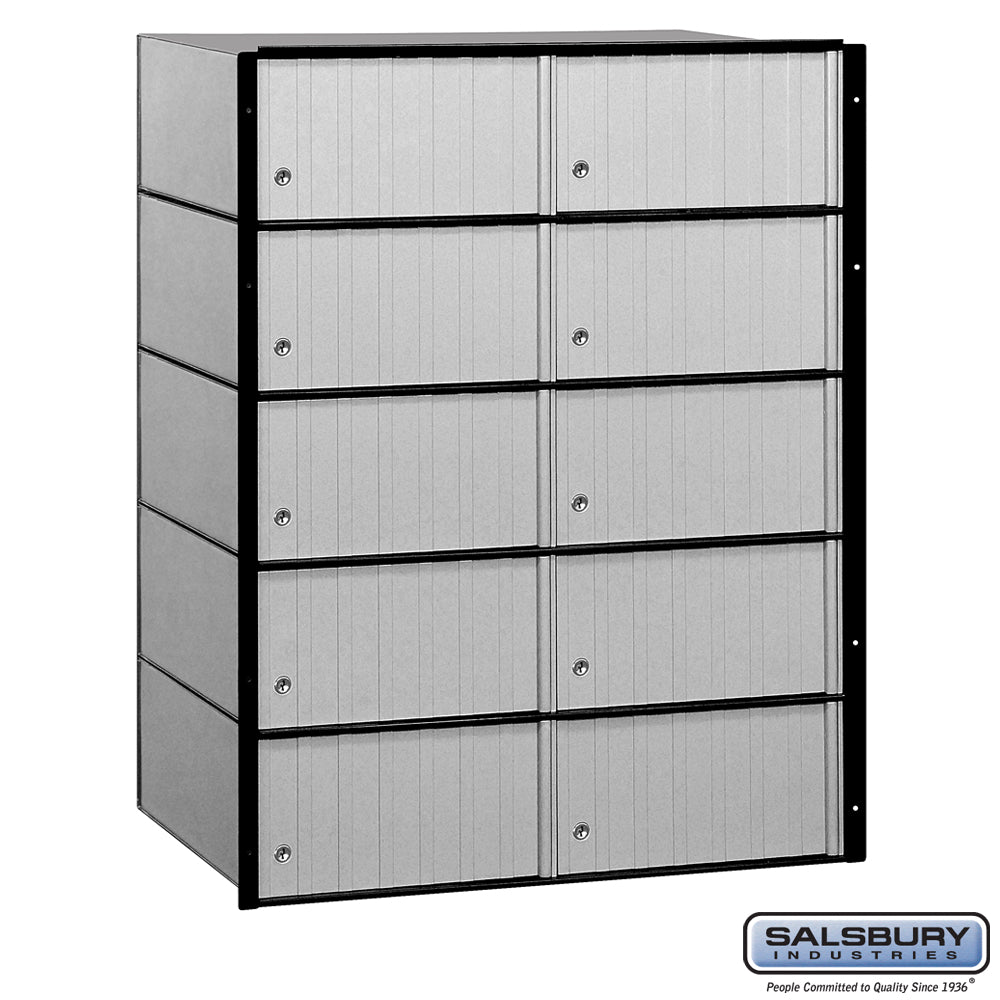 Aluminum Mailbox - 10 Doors - Standard System
