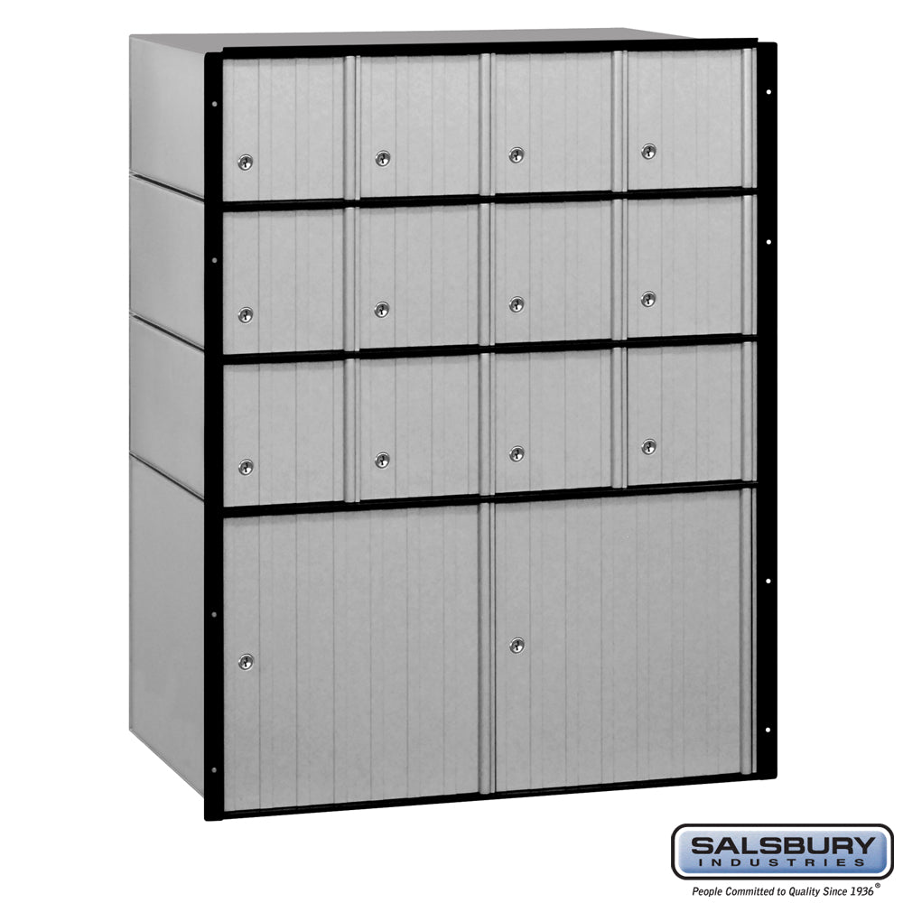 Aluminum Mailbox - 14 Doors - Standard System