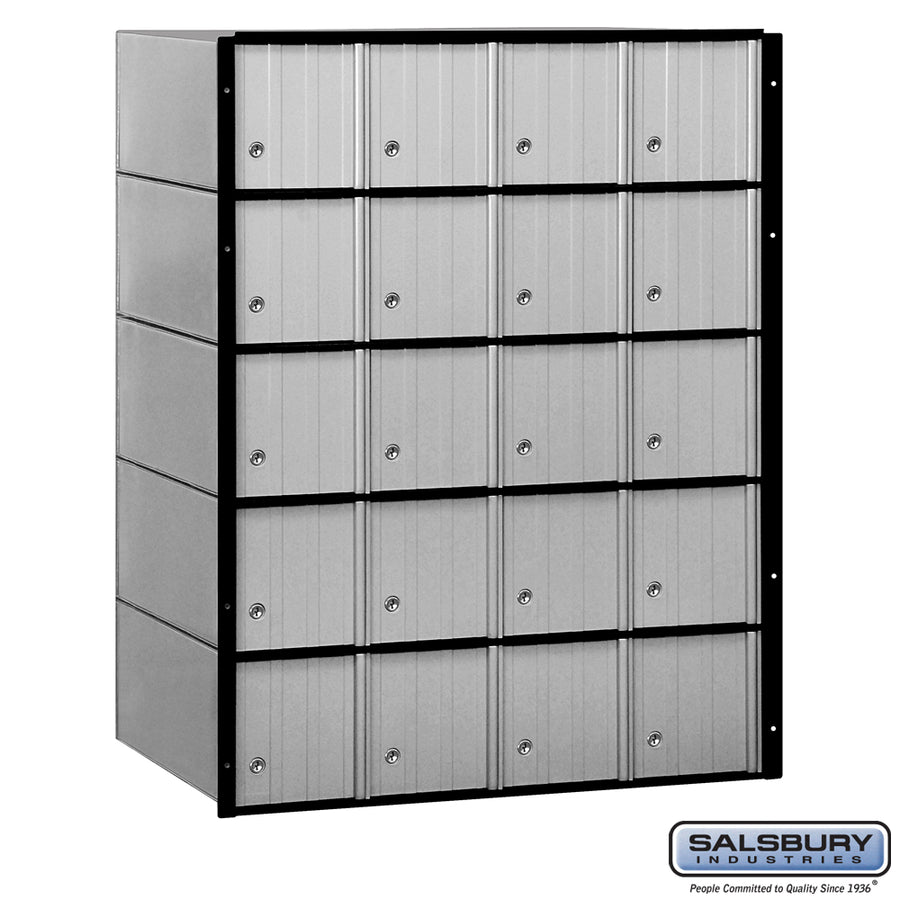 Aluminum Mailbox - 20 Doors - Standard System