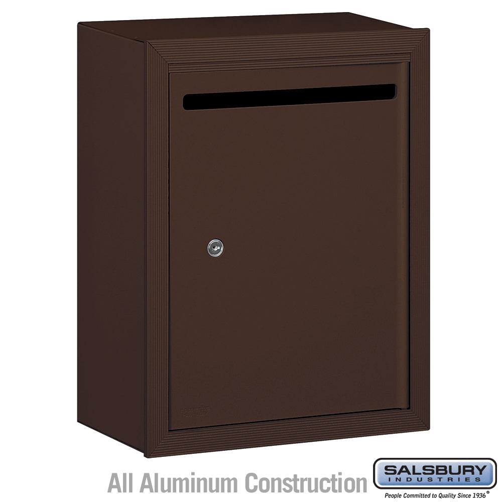 Letter Box (Includes Commercial Lock) - Standard - Surface Mounted - Bronze - Private Access