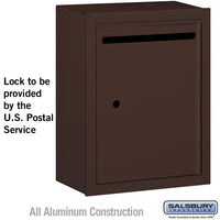 Thumbnail for Letter Box - Standard - Surface Mounted - Bronze - USPS Access