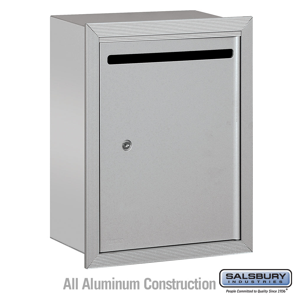 Letter Box (Includes Commercial Lock) - Standard - Recessed Mounted - Aluminum - Private Access