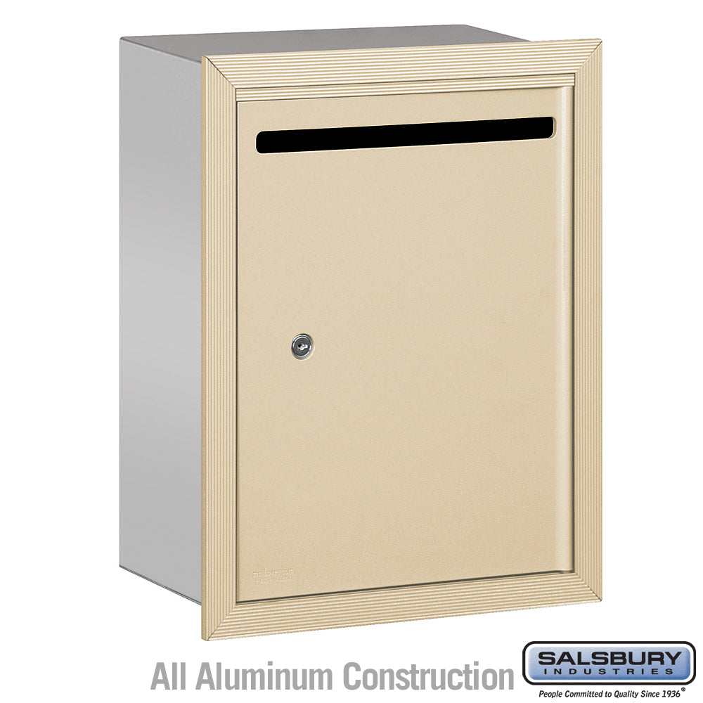 Letter Box (Includes Commercial Lock) - Standard - Recessed Mounted - Sandstone - Private Access