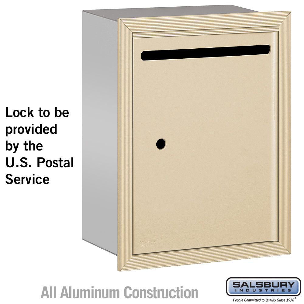 Letter Box - Standard - Recessed Mounted - Sandstone - USPS Access