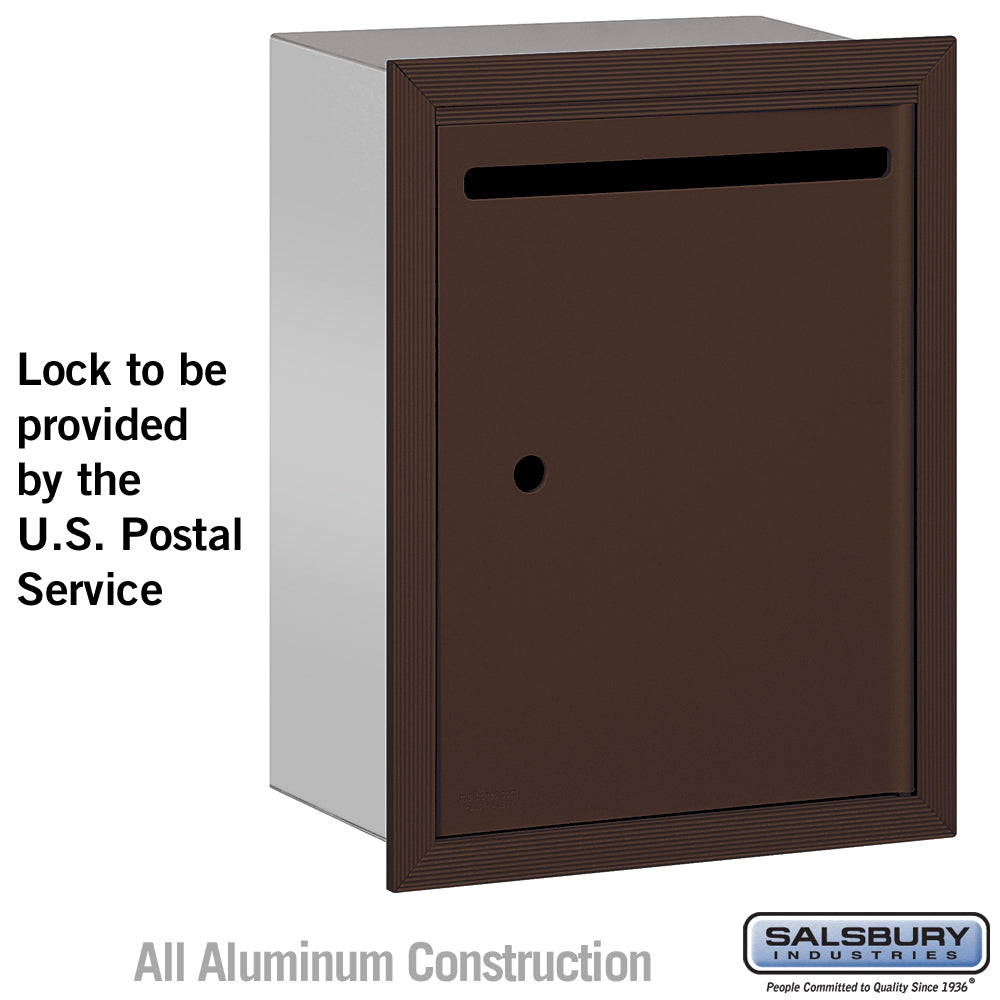 Letter Box - Standard - Recessed Mounted - Bronze - USPS Access