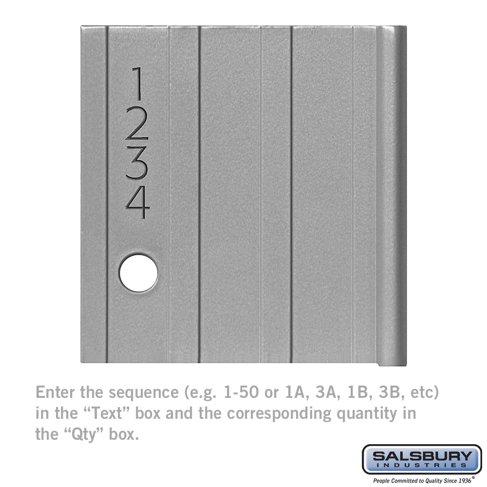 Custom Door Engraving - Black Filled - for Aluminum Mailbox Door