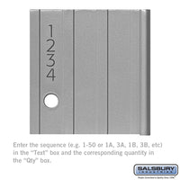 Thumbnail for Custom Door Engraving - Black Filled - for Aluminum Mailbox Door