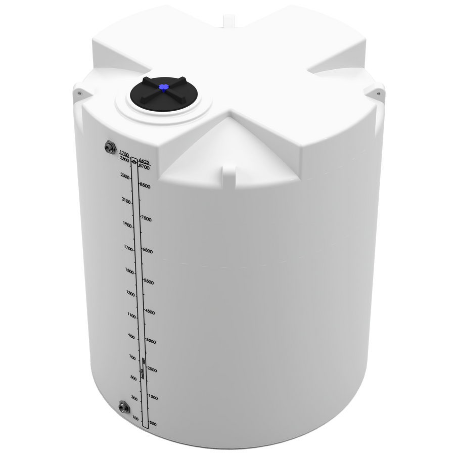 2300 GAL PROCHEM® PLUS POTABLE WATER TANK - LPE 1.0 FDA - NATURAL  - DIA 87" x HGT 105" - LID 16" - BH FITTING T 1.5” / B 2” 