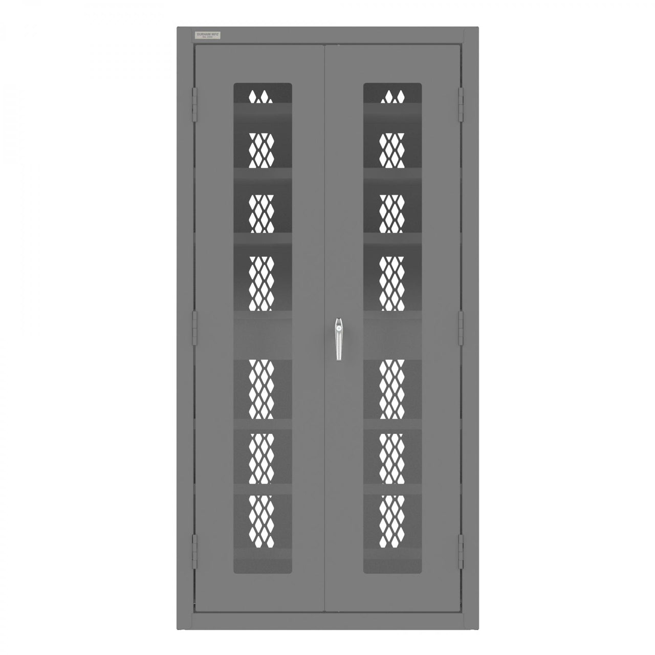 Secure Charging Cabinet, 16 Gauge, 12 Shelves, 2 Drawers, 2 Power Strips, 36 x 24 x 72
