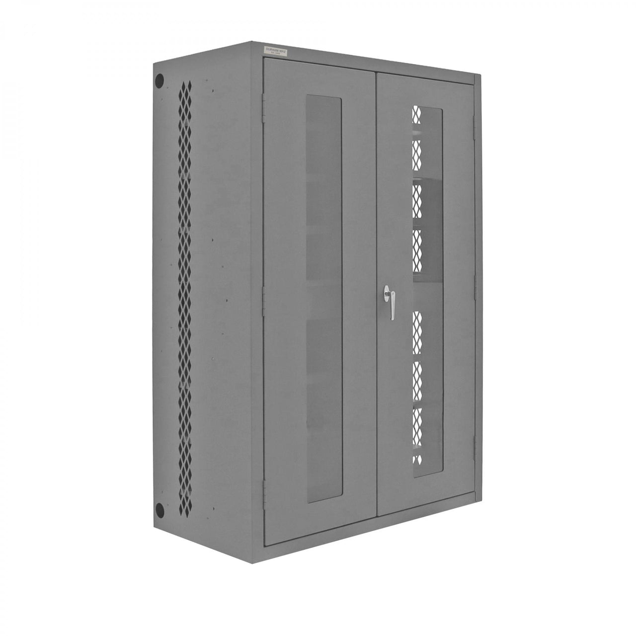 Secure Charging Cabinet, 16 Gauge, 12 Shelves, 2 Drawers, 2 Power Strips, 48 x 24 x 72