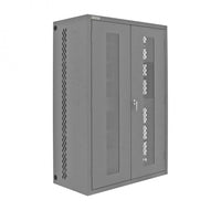 Thumbnail for Secure Charging Cabinet, 16 Gauge, 12 Shelves, 2 Drawers, 2 Power Strips, 48 x 24 x 72