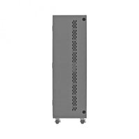 Thumbnail for Mobile, Secure, Tool Charging Cabinet, 16 Gauge, 12 Shelves, 2 Drawers, 2 Power Strips, 48 x 24 x 78