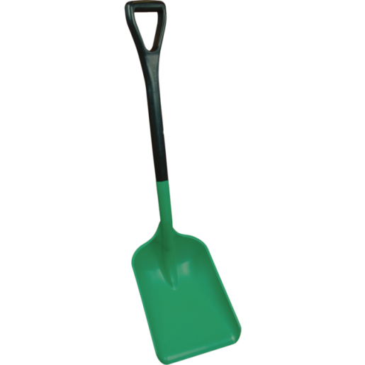 Safety Shovel w/ Standard Handle, 10.2" Blade, Green