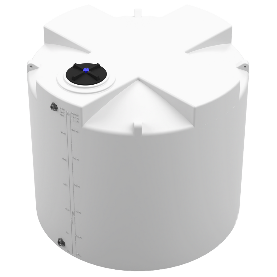 2800 GAL PROCHEM® PLUS POTABLE WATER TANK - LPE 1.0 FDA - NATURAL  - DIA 102" x HGT 92" - LID 16" - BH FITTING T 1.5” / B 2” 