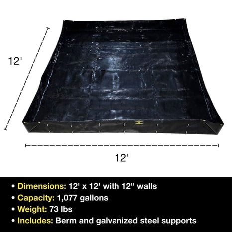 Justrite MightyBerm, 12' x 12' x 12"