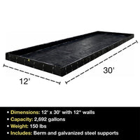Thumbnail for Justrite MightyBerm, 12’ x 30’ x 12”