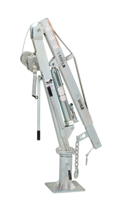 Thumbnail for Galvanized Steel Winch Truck Jib Crane 500 Lb. Extended Capacity Gray