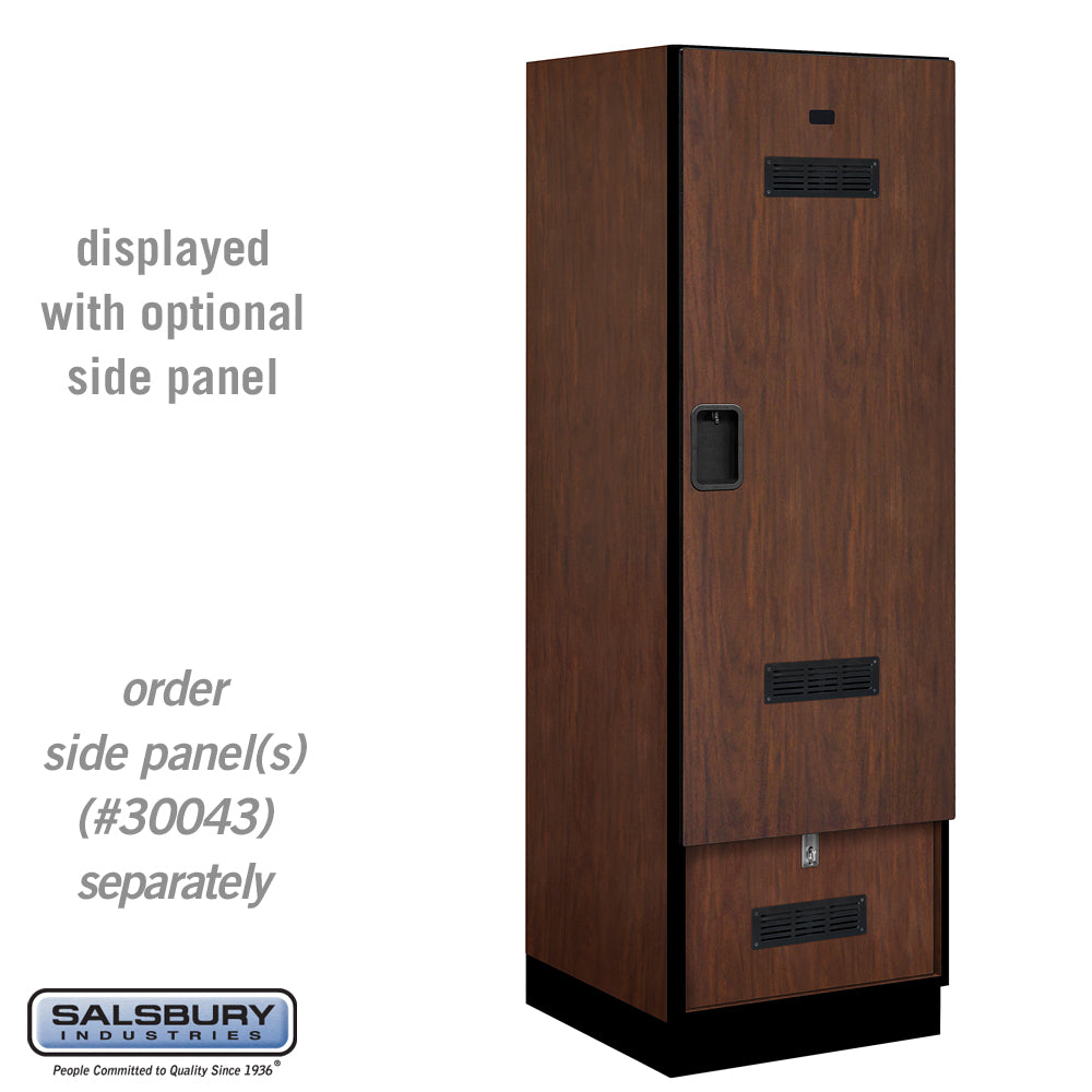 24" Wide Designer Wood Gear Locker - 6 Feet High - 24 Inches Deep - Mahogany