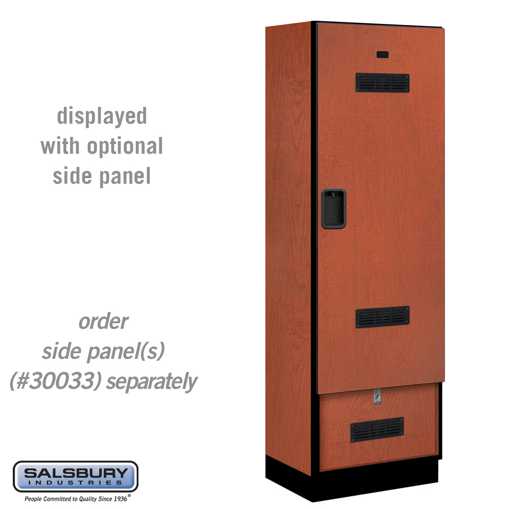 24" Wide Designer Wood Gear Locker - 6 Feet High - 18 Inches Deep - Cherry