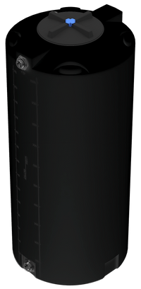Thumbnail for 300 GAL PROCHEM® POTABLE WATER TANK W/BULKHEAD FITTINGS - LPE 1.0 FDA - BLACK  - DIA 35