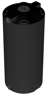 Thumbnail for 300 GAL PROCHEM® POTABLE WATER TANK W/BULKHEAD FITTINGS - LPE 1.0 FDA - BLACK  - DIA 35