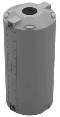 Thumbnail for 300 GAL PROCHEM® POTABLE WATER TANK W/BULKHEAD FITTINGS - LPE 1.0 FDA - DK GRAY  - DIA 35