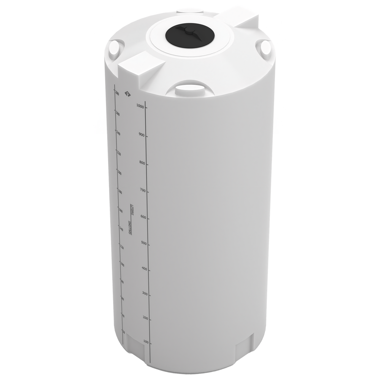300 GAL PROCHEM® PROCESS CHEMICAL TANK - LPE 1.5 - NATURAL  - DIA 35" x HGT 78" - LID 8"