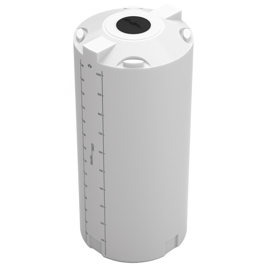 300 GAL PROCHEM® PROCESS CHEMICAL TANK - LPE 1.5 - NATURAL  - DIA 35" x HGT 78" - LID 8"