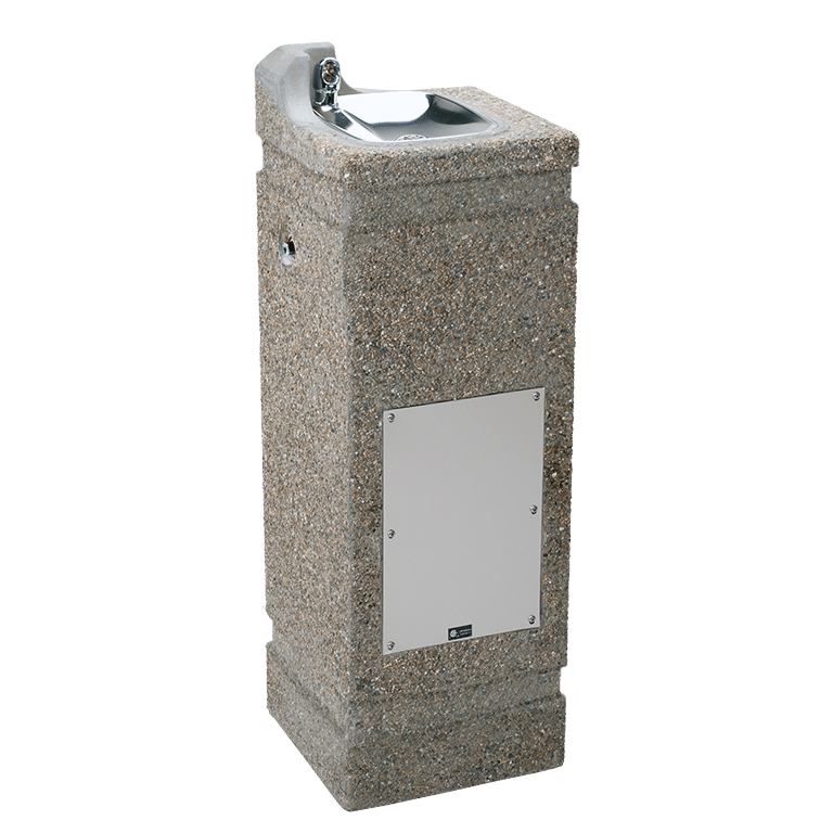 Outdoor Freeze-Resistant Concrete Pedestal Fountain