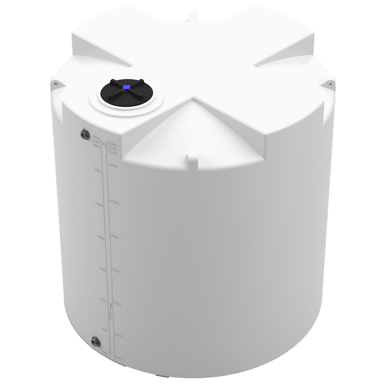 3200 GAL PROCHEM® PLUS POTABLE WATER TANK - LPE 1.0 FDA - NATURAL  - DIA 102" x HGT 108" - LID 16" - BH FITTING T 1.5” / B 2” 