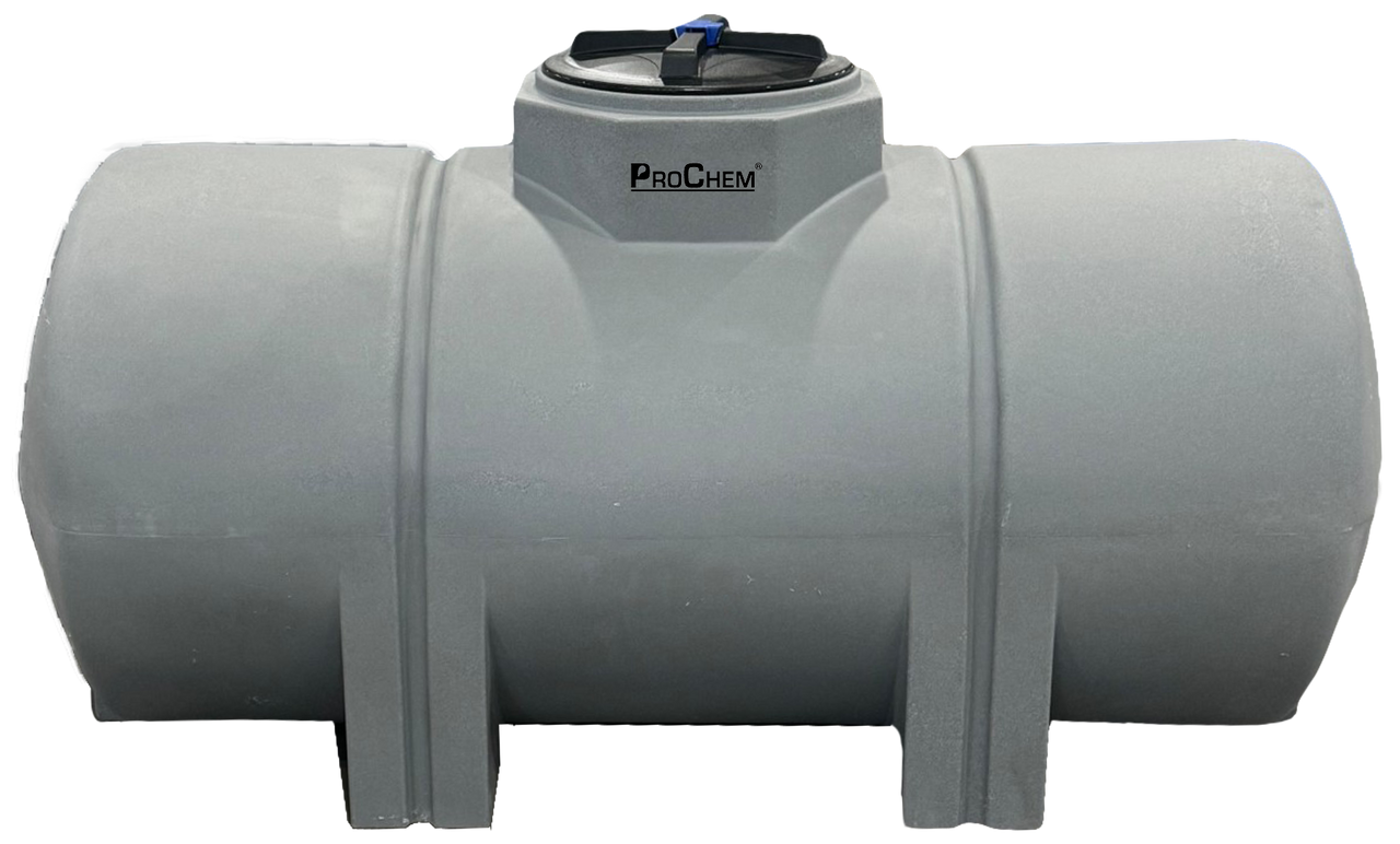 330 Gal ProChem® Horizontal Leg Tank - Bands Required 2 - LPE 1.9 - Gray 