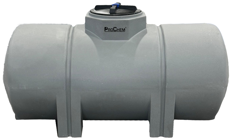 330 Gal ProChem® Horizontal Leg Tank - Bands Required 2 - LPE 1.9 - Gray 