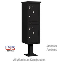 Thumbnail for Outdoor Parcel Locker with 2 Compartments in Black with USPS Access – Type I