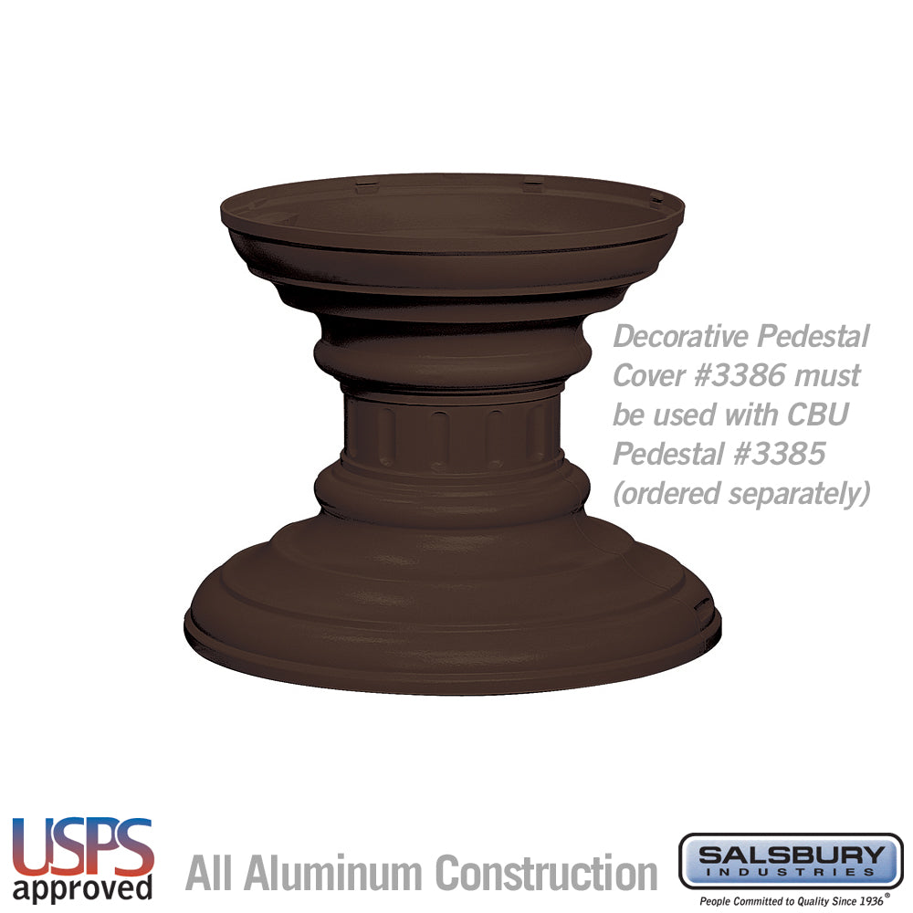 Regency Decorative Pedestal Cover - Short (Option for CBU Pedestal #3385) - Bronze