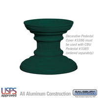 Thumbnail for Regency Decorative Pedestal Cover - Short (Option for CBU Pedestal #3385) - Green