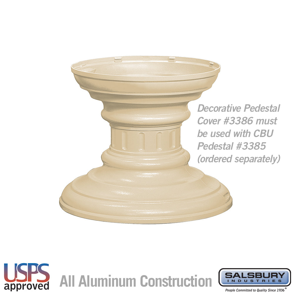 Regency Decorative Pedestal Cover - Short (Option for CBU Pedestal #3385) - Sandstone