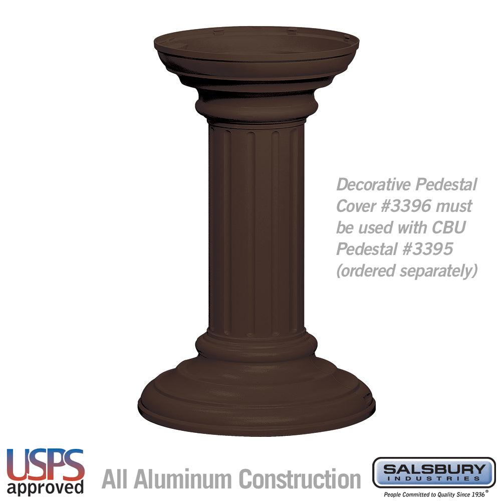 Regency Decorative Pedestal Cover - Tall - Bronze