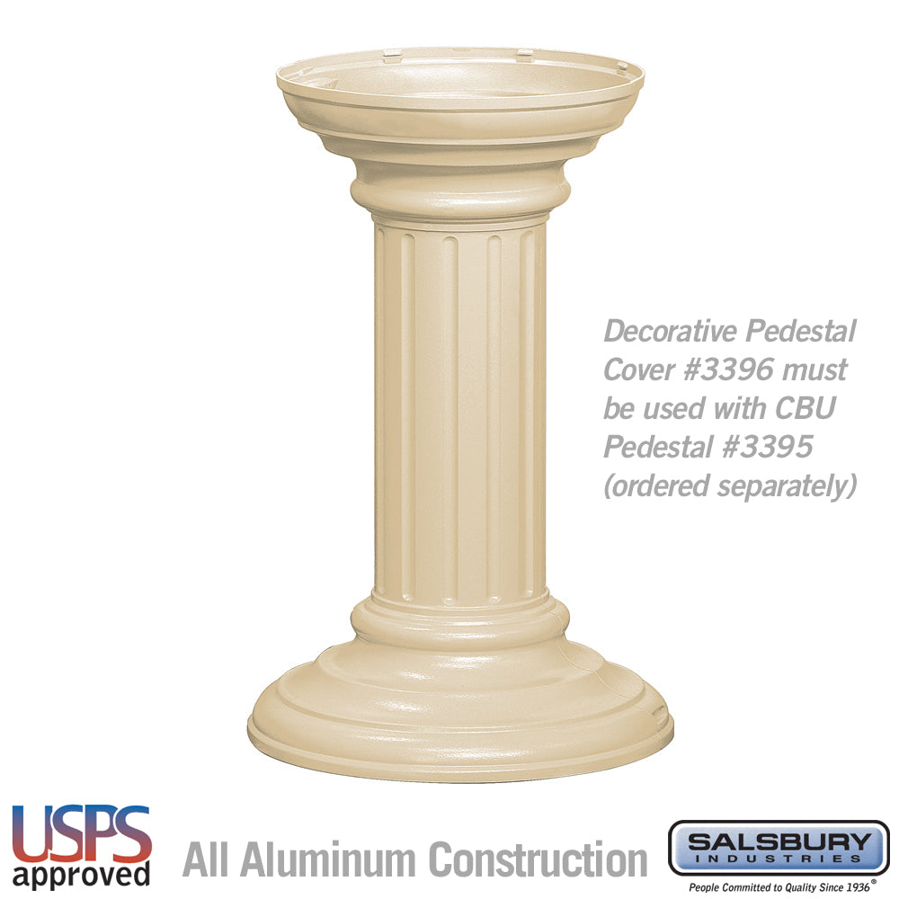 Regency Decorative Pedestal Cover - Tall - Sandstone