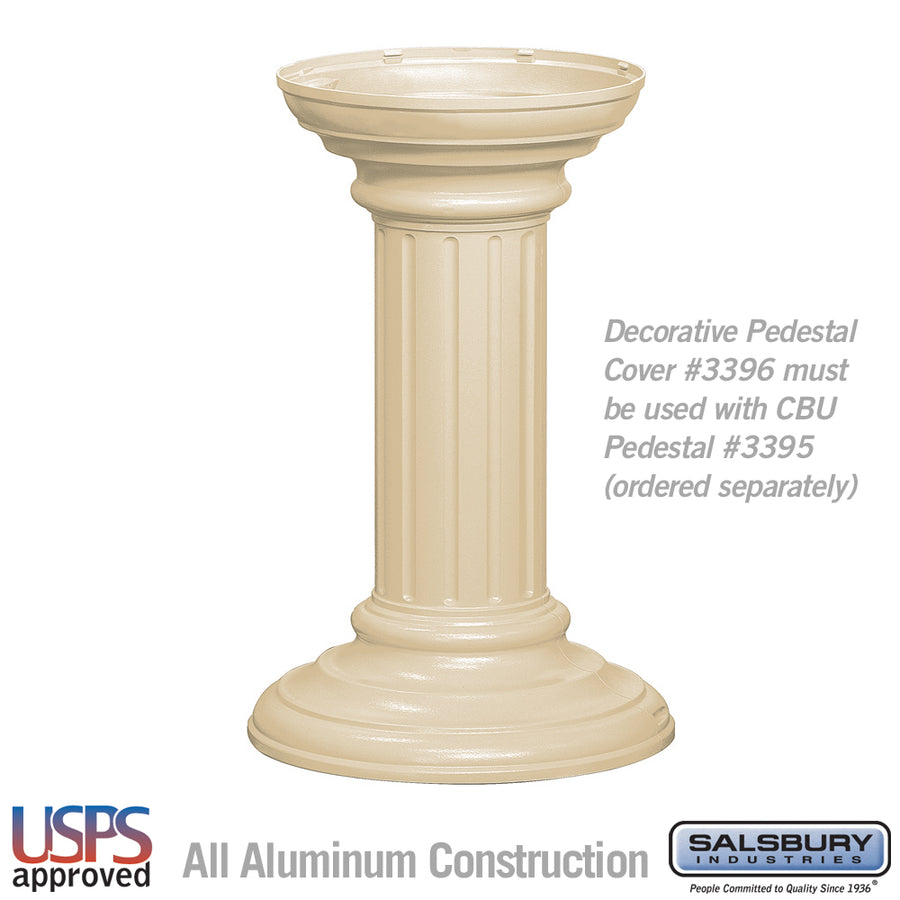 Regency Decorative Pedestal Cover - Tall - Sandstone