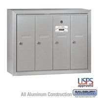 Thumbnail for Vertical Mailbox - 4 Doors - Aluminum - Surface Mounted - USPS Access