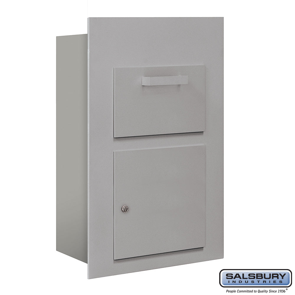 Collection Unit (Includes Master Commercial Lock) - for 5 Door High 4B+ Mailbox Units - Aluminum - Front Loading - Private Access